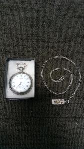 Vulcain Pocket Watch with (18.25") Chain