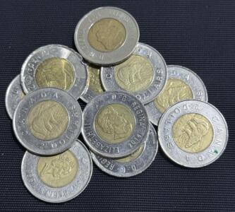 (1) Assortment Of Canadian Two Dollar Coins