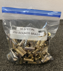 (200) Brass Casings Of .38 Special