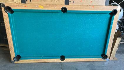 Pool Table 80&rdquo; X 46&rdquo;W X 29&rdquo;H approximately
