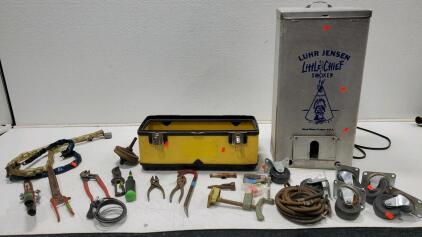 Vintage Tools, Tools Box And Little Chief Smoker and More