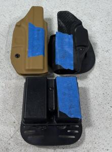 Pair Of Glock 17/19 Holsters LH&RH , Double Mag Holster