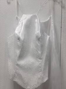 Do You Love Me? Brand White and Silver 2 Piece Formal