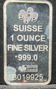 (1) One Ounce Pure Silver Bar