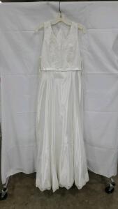 Do You Love Me? White Wedding Dress With Train W/ Tags