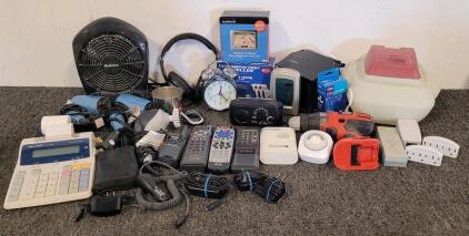 Nostalgic Electronics, Including Blow Dryers, GPS, Adding Machine, And More