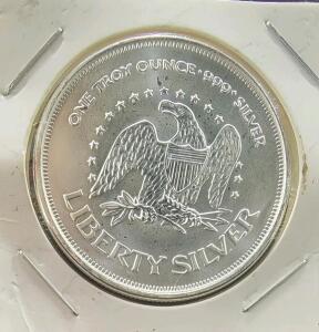 Liberty Silver One Ounce Round