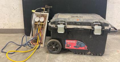 Portable Power Station, Propane Grill, And HVAC Manifold Gauge Set