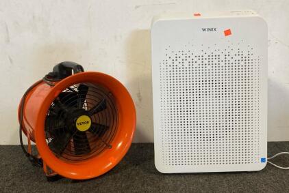 Winix Air Purifier, And Vevor Portable 10&rdquo;High Velocity Ventilator SHT-25