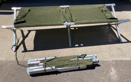 Pair Of Folding Cots