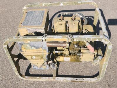 Military Standard Gasoline Engine Generator 1.5 KW MEP-015A Gasoline Generator Set, Amer. Marc, Serial QA6901