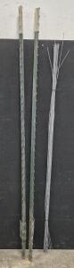 Metal Stakes(Two, 7ft), Metal Rods Bundle(6ft)