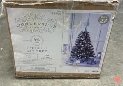 Wondershop Virginia Pine Lit Tree 4 1/2 Feet