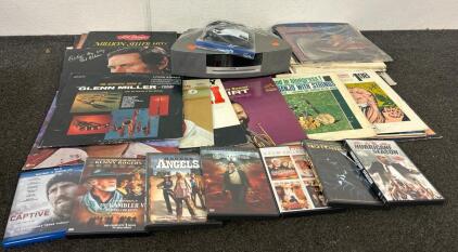 Bose Wave Music System And Various Vinyls Including Glenn Miller, Hank Thompson, Buck Owens, And So Much More