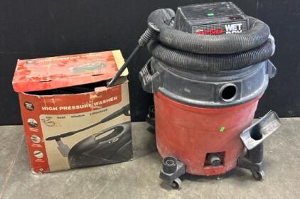Craftsman 12-Gallon Wet/Dry Vac And High Pressure Washer