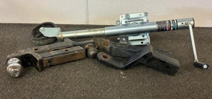 Haul Master Trailer Jack, 2 Hitch Receivers And 2 Hitches