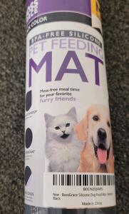 Pet Lot! Feeding And Watering Station, Feeding Mat, Pet water Bottle, And More!