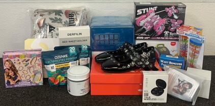 Bluetooth Earphones, Forest Themed Kitchen Mat, Women&rsquo;s Black Shoes (6), Musical Farm Toy, Pencil Organizers, Self Care Products & More