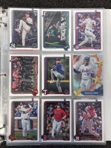 Binder With Collection Of Baseball Cards