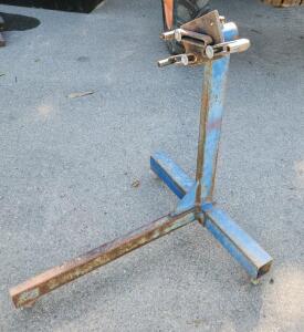 Engine Stand, Blue, 750 lbs Capacity, Steel, Adjustable Mounting Plate