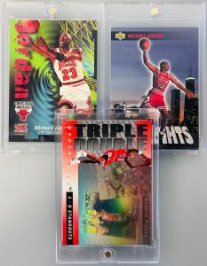 (3) Collectible Basketball Cards: Michael Jordan and Scottie Pippen