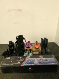 Boot for hurt leg sports shoes size 6 light up pickleball set
