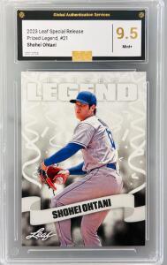 2023 Leaf Special Release Prized Legend #21 Shohei Ohtani Graded Card- 9.5 Mint+