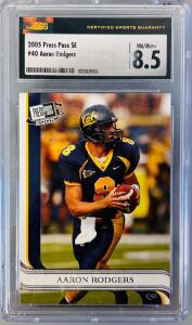2005 Press Pass SE #40 Aaron Rodger's Graded Card- NM/MT+ 8.5