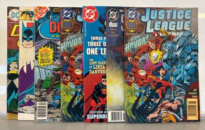 Variety Of DC Comic Books Including Batman, Justice League, And More