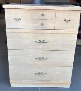 Beige Wooden Dresser H 3&rsquo; 3&rdquo; W 2&rsquo; 8&rdquo; L 1&rsquo; 6&rdquo;