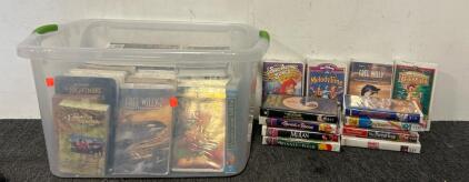 Collection Of All The Classic VHS&rsquo;S With The Classics Like Free Willy, Bambi, Mulan, Care Bears, Parent Trap, And So Much More