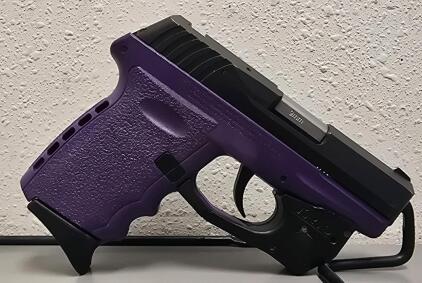 SCCY CPX-2 9mm Semi-Automatic Pistol, Black Slide, Purple Frame