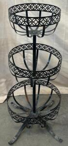 3-Tier Metal Planter/18&rdquo; L x 18&rdquo; W x 42&rdquo; H