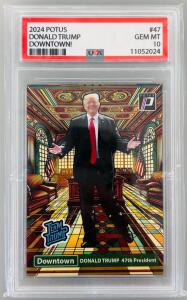2024 POTUS Donald Trump Downtown Graded Card- #47 GEM MT 10