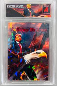 Donald Trump Custom Novelty Trading Card Graded "A"