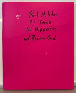 Paul Molitor 21 Cards With Rookie Card