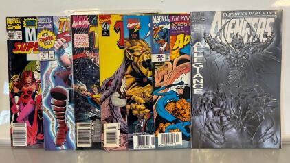 Variety Of Marvel Comci Books Including Thor, Avengers, And more