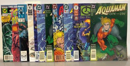 Variety Of DC And Marvel Comic Books Including Aquaman, Jonny Quest, The Green Hornet, and More