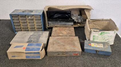 Tool Accessories and Boxes/ Storage(Screws, Nails, Uses, Grease, Miscellaneous), Resetting Set, Coated Abrasive Belts, Pad Liner