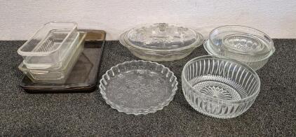 Pretty Glass Bake/ Serving Dishes