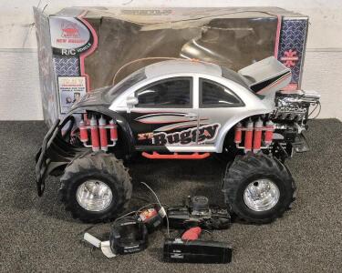 R/C Beetle Buggy 19.2 V Race Car with Remote and Battery Charger(Unable to Test)