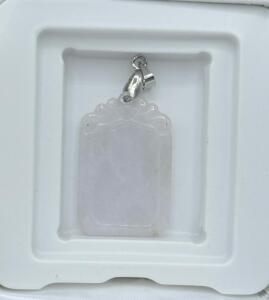 (1) $300 Silver Genuine Jadite Pendant- $300 Retail Value
