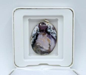 (1) Silver Genuine Gemstone Pendant- Retail Value $100