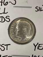 1946-S MS66FB Full Bands Silver GEM Dime