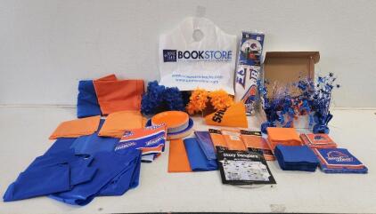 Assorted Bronco State University Party Supplies