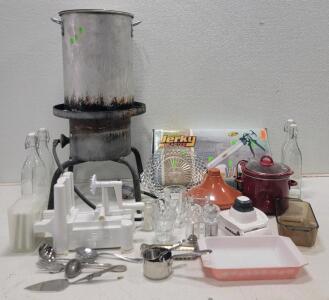 Turkey Fryer and Kitchen Lot