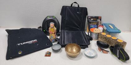 (2) Stadium Seats, (1) Vornado Digital Space Heater, Toyota Tundra Floor Mats and more!
