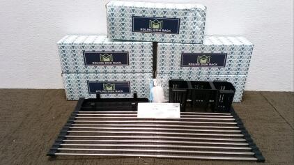 (5) Rolling Dish Racks