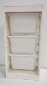 (1) IKEA Trofast Storage W/ Boxes (1) IKEA Alex Drawer Unit