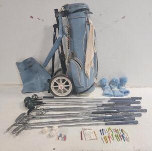 (1) Ladies Golf Bag W/ Golf Accessories